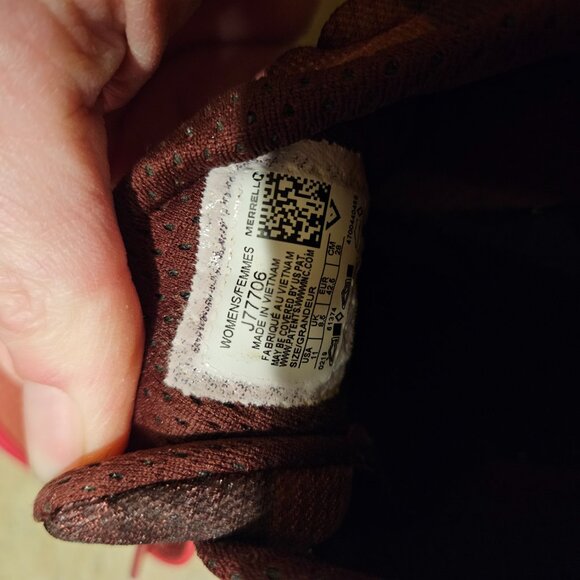 Merrell Trail Glove 4 Barefoot Hiking Shoes Pink and Red Vibram Sole Sneakers - Picture 7 of 7